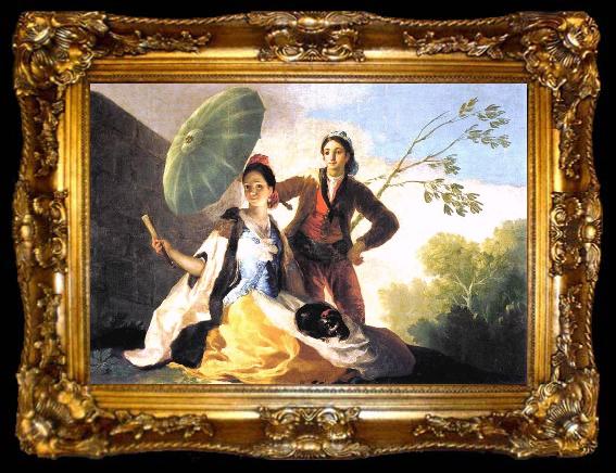 framed  Francisco de Goya The Parasol, ta009-2